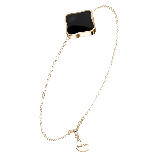 Flora Gold Black Bracelet