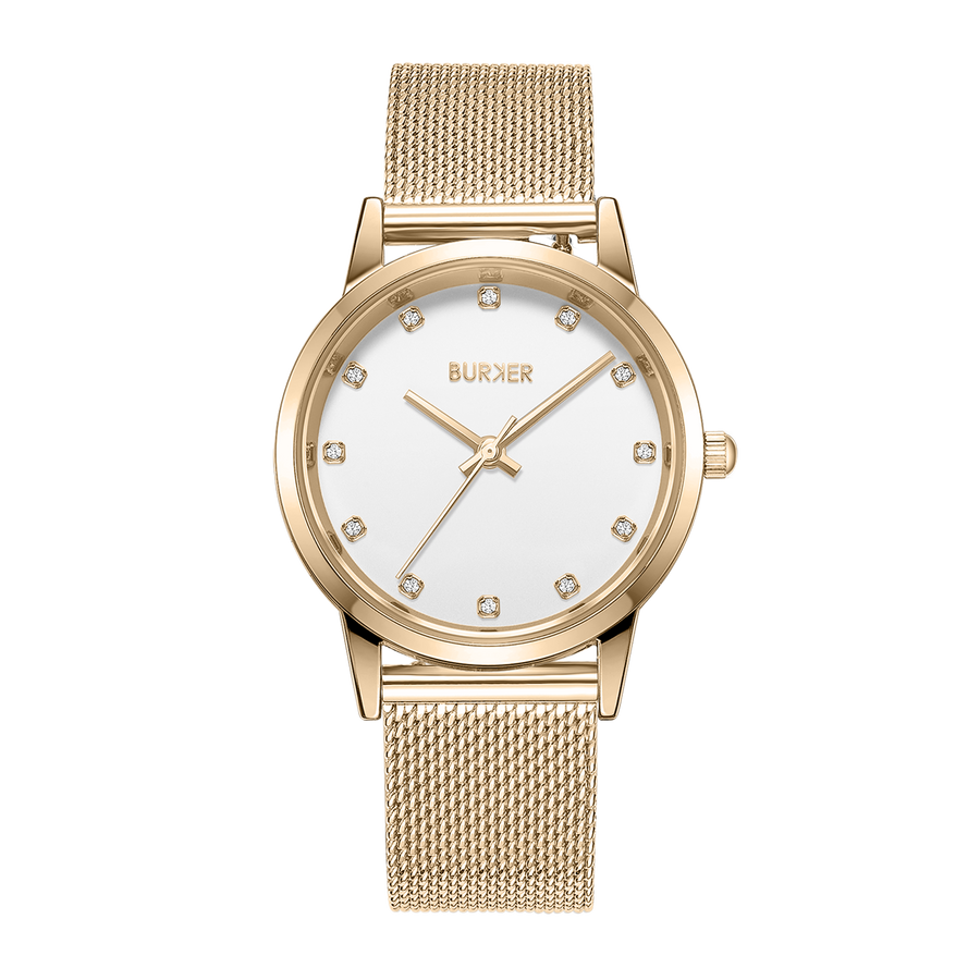 Amy Gold White Mesh