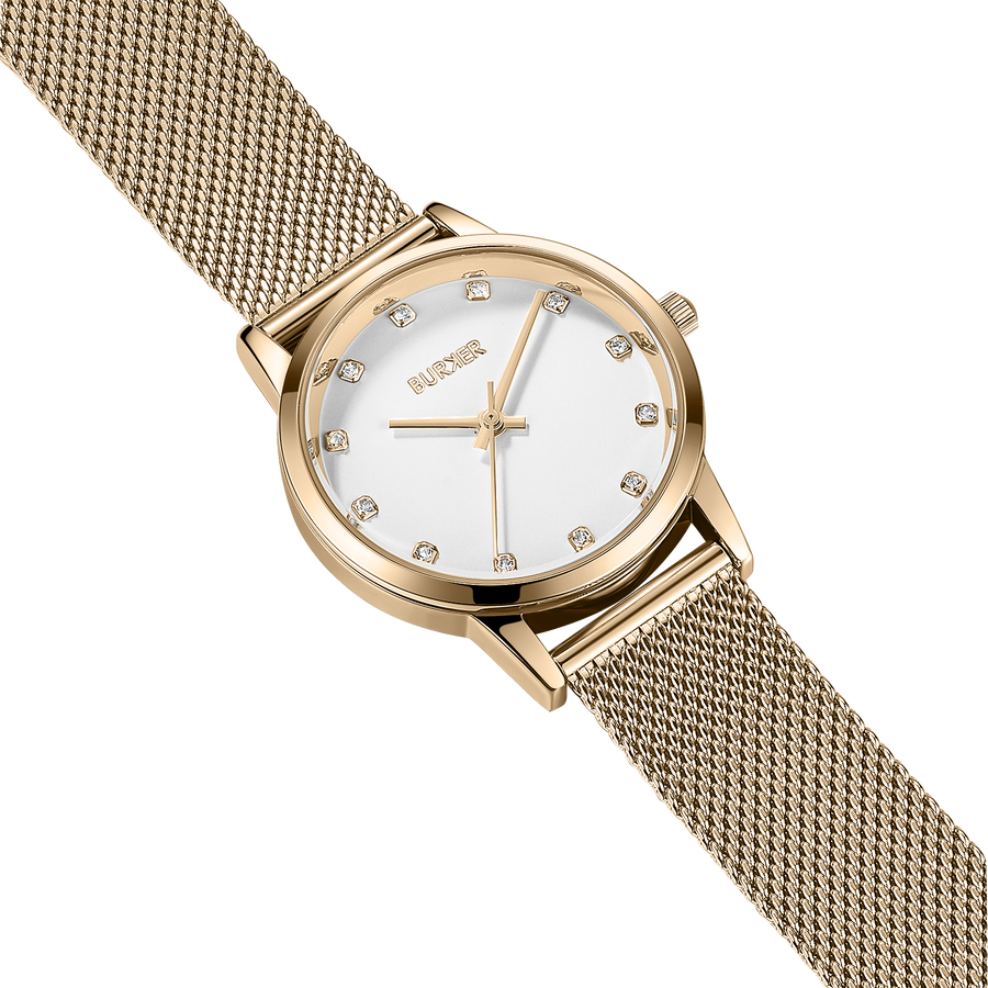 Amy Gold White Mesh
