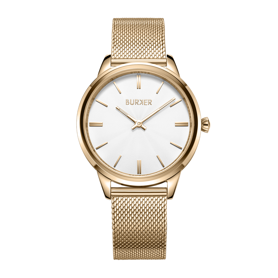 Emily Gold White Mesh
