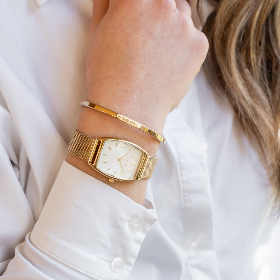 Grace Gold White Mesh