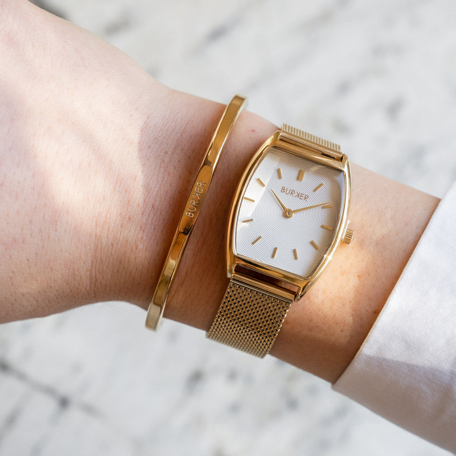 Grace Gold White Mesh