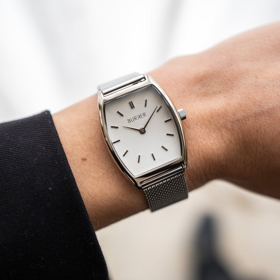 Grace Silver White Mesh