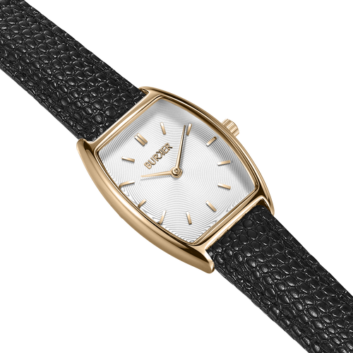 Grace Gold Black Leather