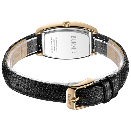 Grace Gold Black Leather