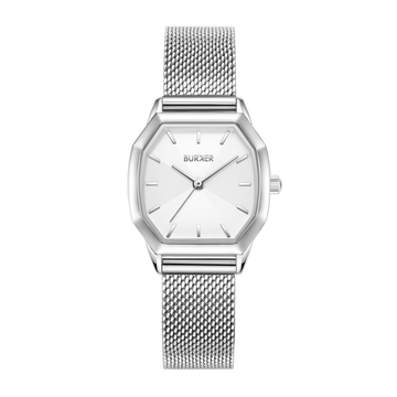 Julia Silver White Mesh